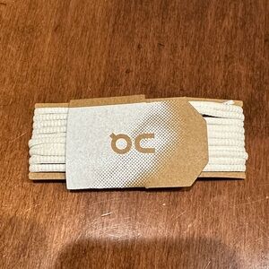 On cloud White Shoelaces